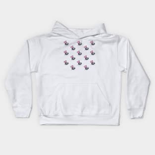 Purple fly pattern Kids Hoodie